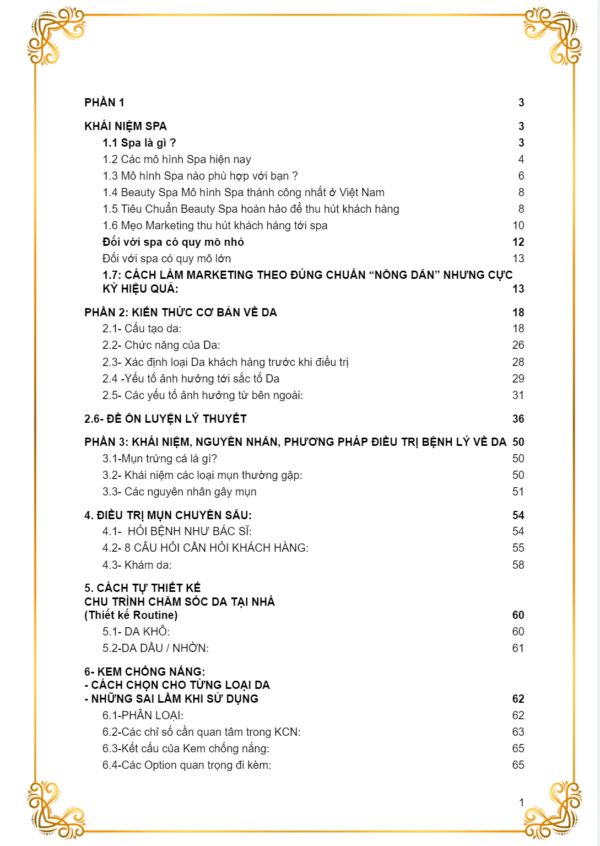 Giáo Trình Spa