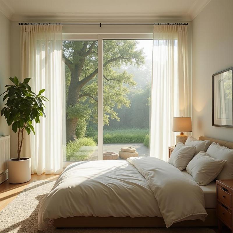 Thiết kế ánh sáng và thông gió tự nhiên trong phòng ngủ chuẩn phong thủy