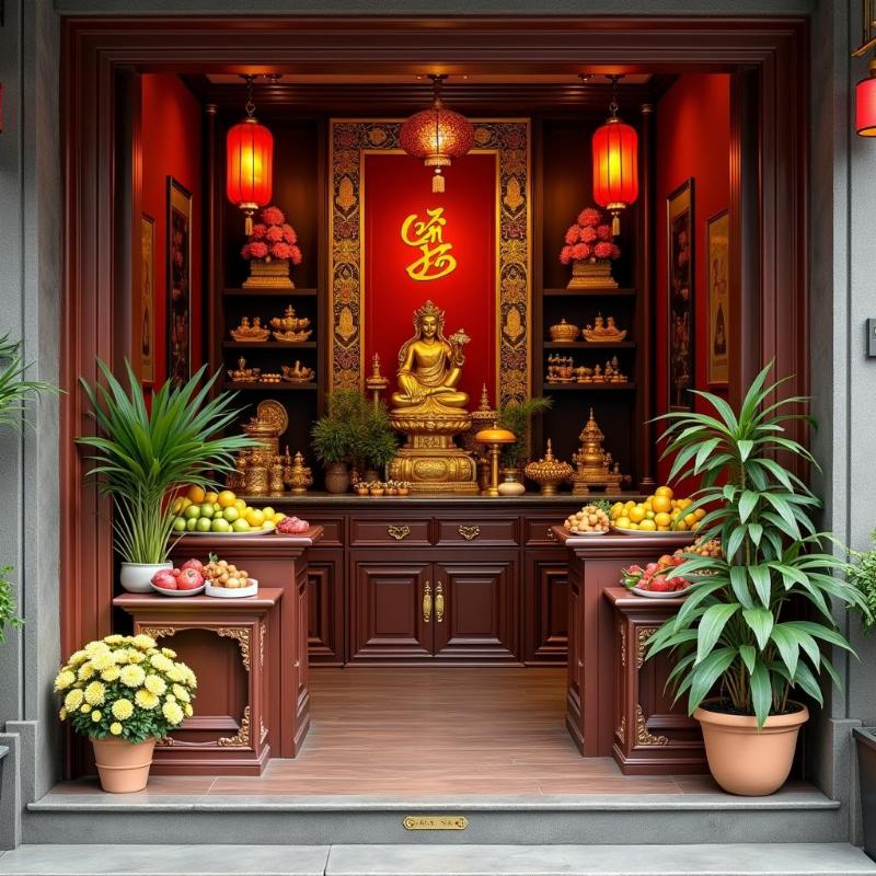 Vị trí đặt bàn thờ Thần Tài Ông Địa trong cửa hàng kinh doanh hợp phong thủy