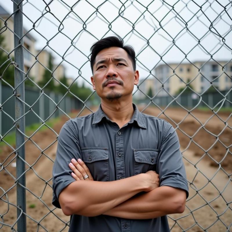 Một người đàn ông trung niên tiếc nuối khi nhìn lô đất mình từng từ chối mua