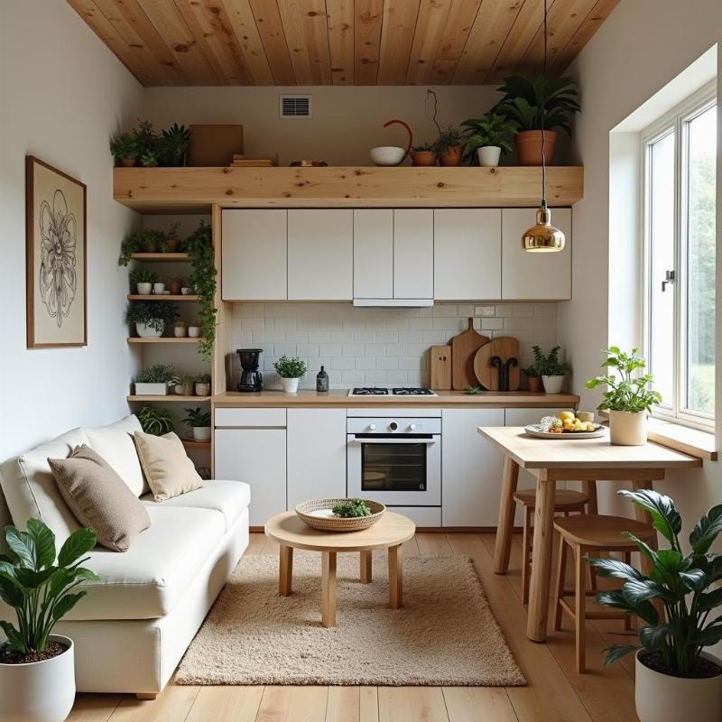 Bố trí nội thất phong thủy cho nhà nhỏ tối ưu hóa lưu trữ và năng lượng