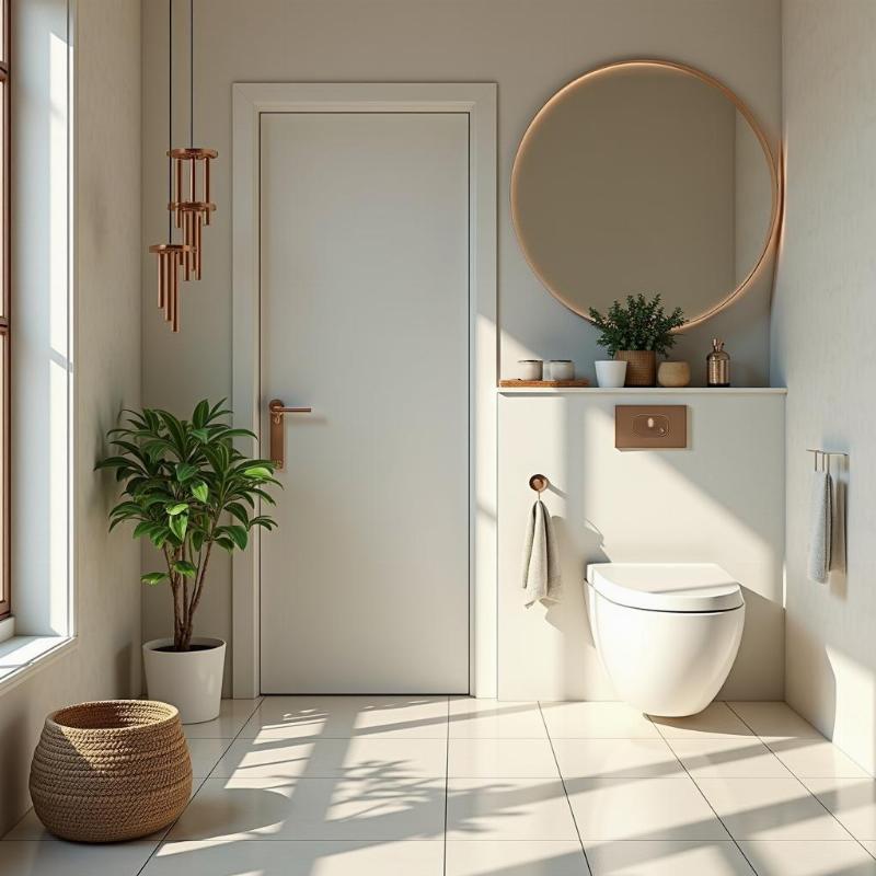 Bố trí nhà vệ sinh hợp phong thủy, sử dụng vật phẩm phong thủy hóa giải lỗi