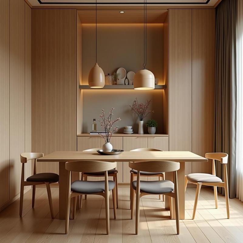 Phong thủy chiều cao bàn ăn