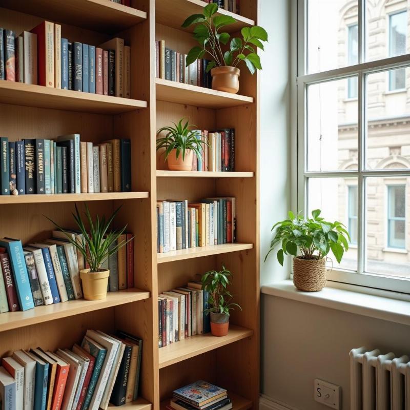 Bố trí giá sách phong thủy cho thư viện tại nhà, tăng năng lượng tích cực