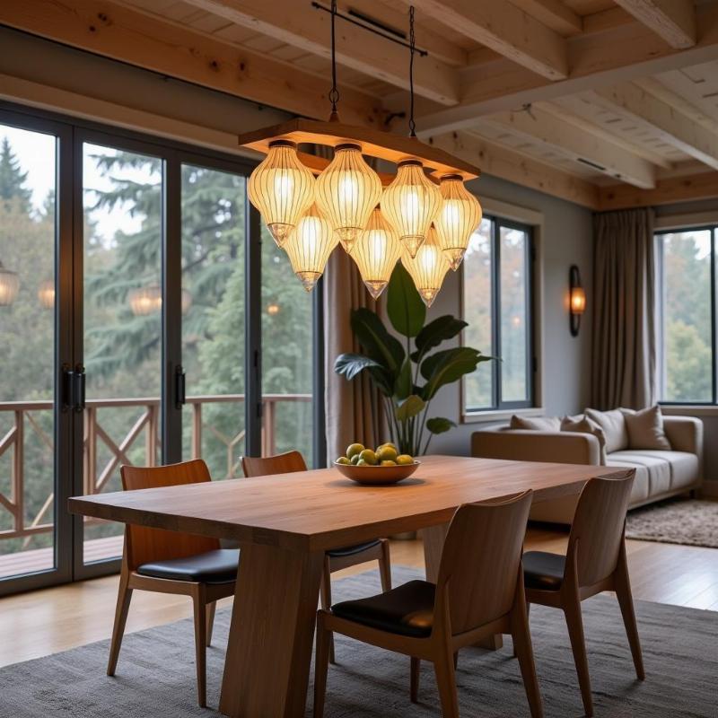 Đèn chùm hiện đại với thiết kế tinh tế vừa hợp phong thủy vừa đẹp mắt