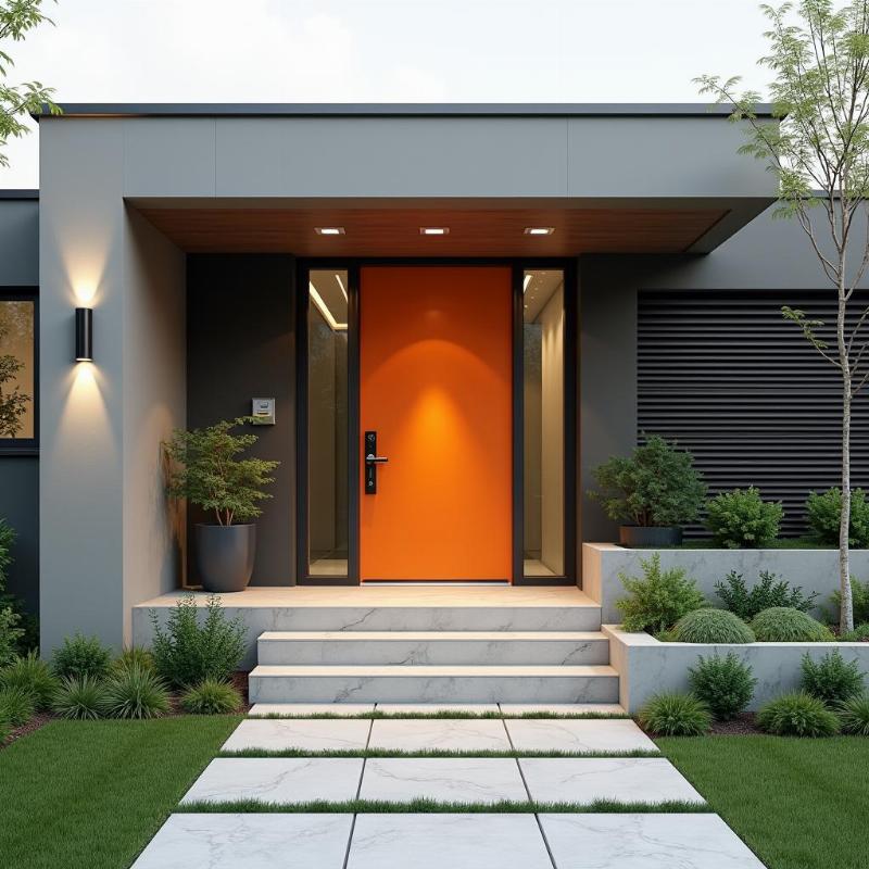 Lựa chọn màu cửa chính hợp phong thủy cho nhà hiện đại, nâng cao vượng khí và tính thẩm mỹ