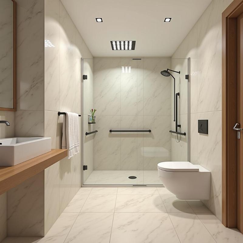 Nhà vệ sinh cho người cao tuổi bố trí phong thủy, an toàn và dễ sử dụng