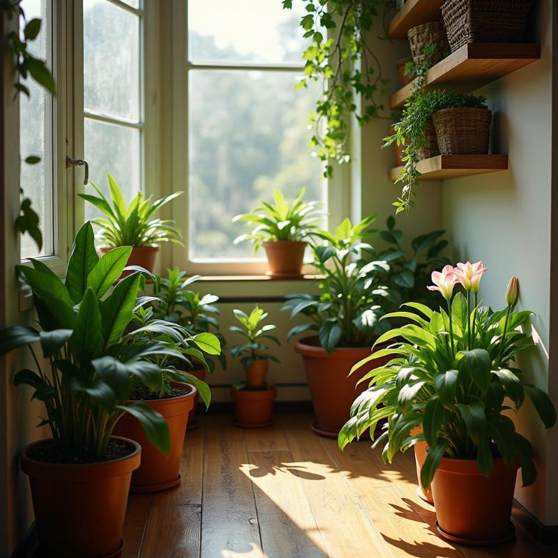 Cây cảnh phong thủy cho khu vực ban công hẹp giúp tăng sinh khí và thu hút tài lộc