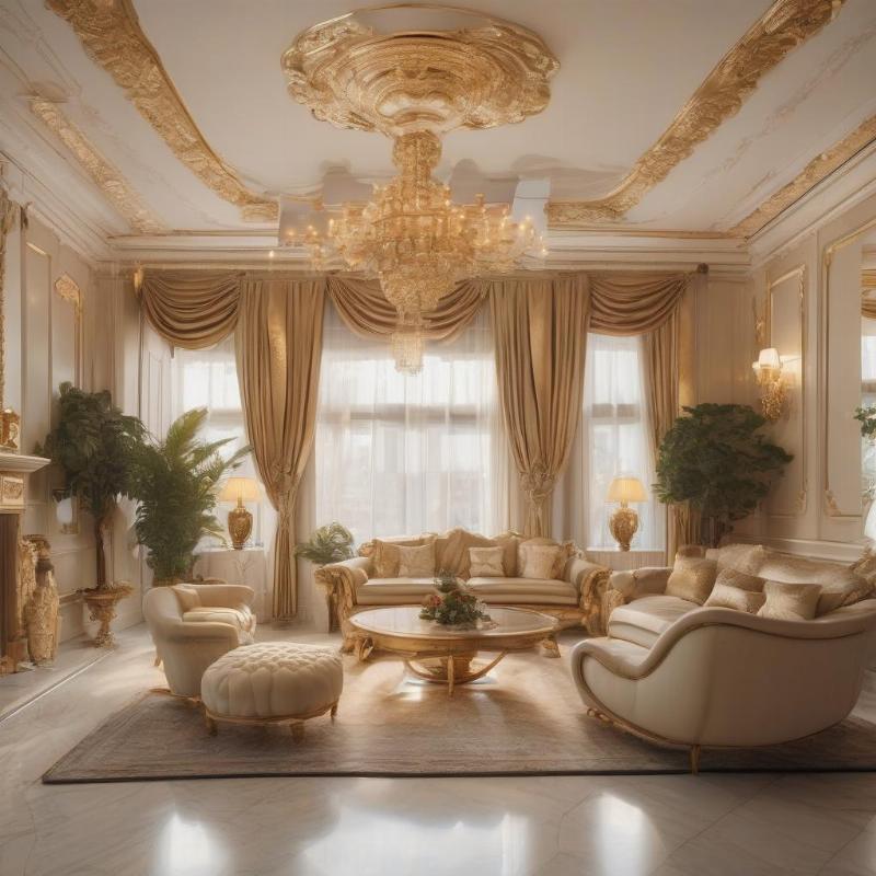 Không gian nội thất sang trọng trong nhà hướng Nam, ánh sáng chan hòa, thu hút tài lộc và thịnh vượng