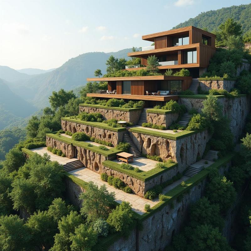 Thế đất lưng chừng đồi xây biệt thự giúp ổn định năng lượng và phong thủy