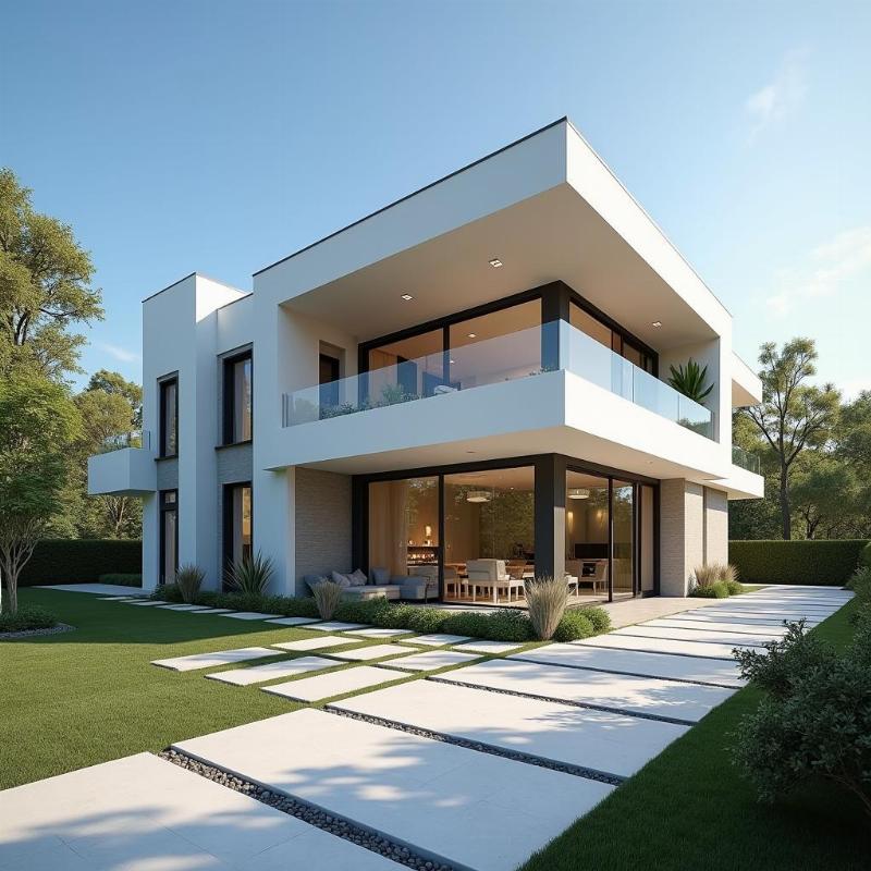 Thiết kế nhà có nhiều cửa ra vào cần đảm bảo thẩm mỹ và cân đối