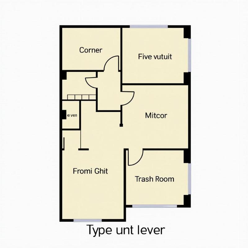 Vị trí căn góc cần tránh gần thang máy và phòng rác để không bị uế khí