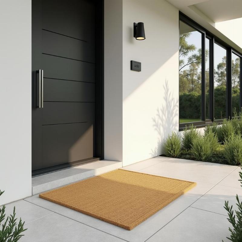 Vị trí đặt thảm chùi chân trước cửa nhà chuẩn phong thủy