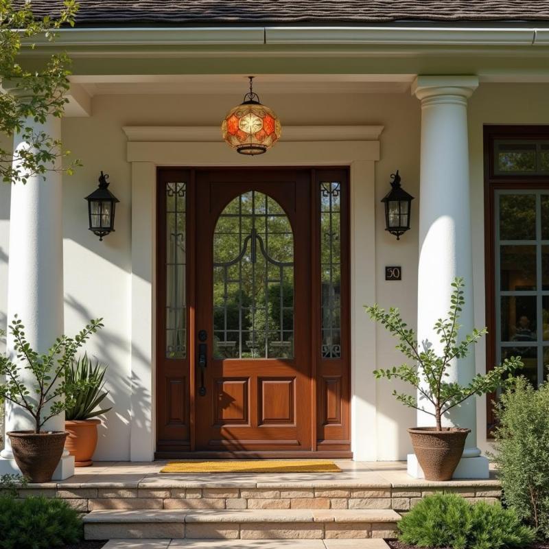 Gương bát quái lồi hóa giải hướng nhà Bắc