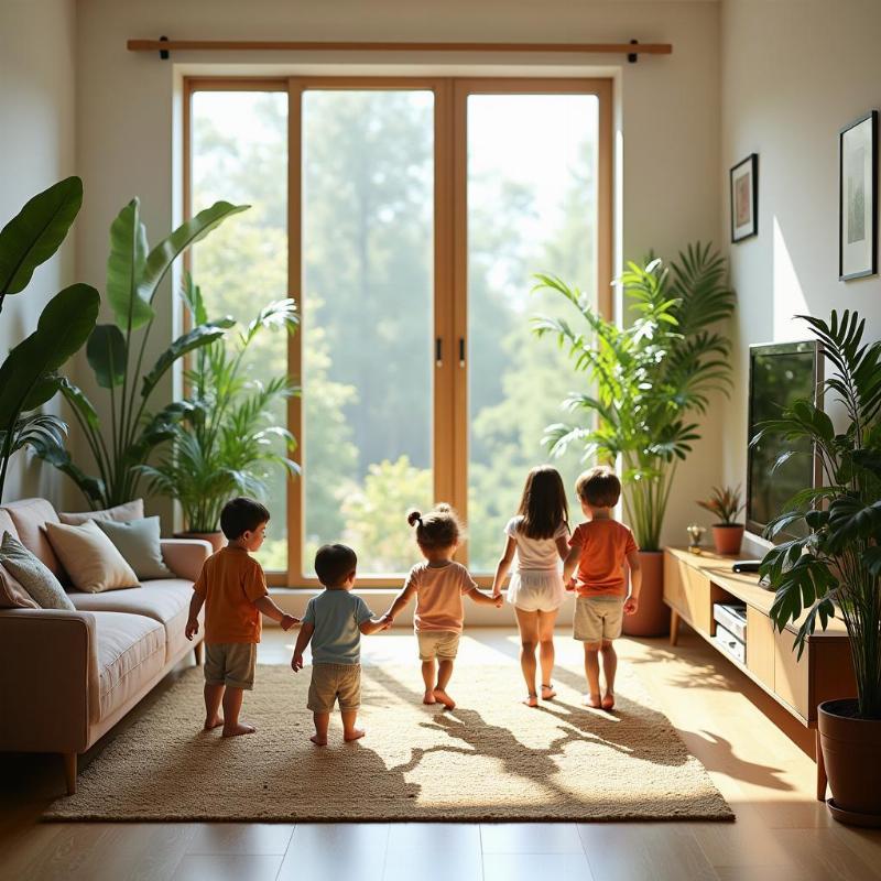 Không gian sống cho trẻ nhỏ đầy năng lượng