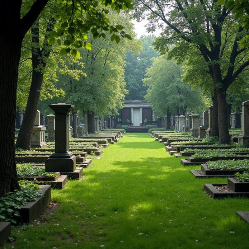 Mảnh đất gần nghĩa trang yên bình